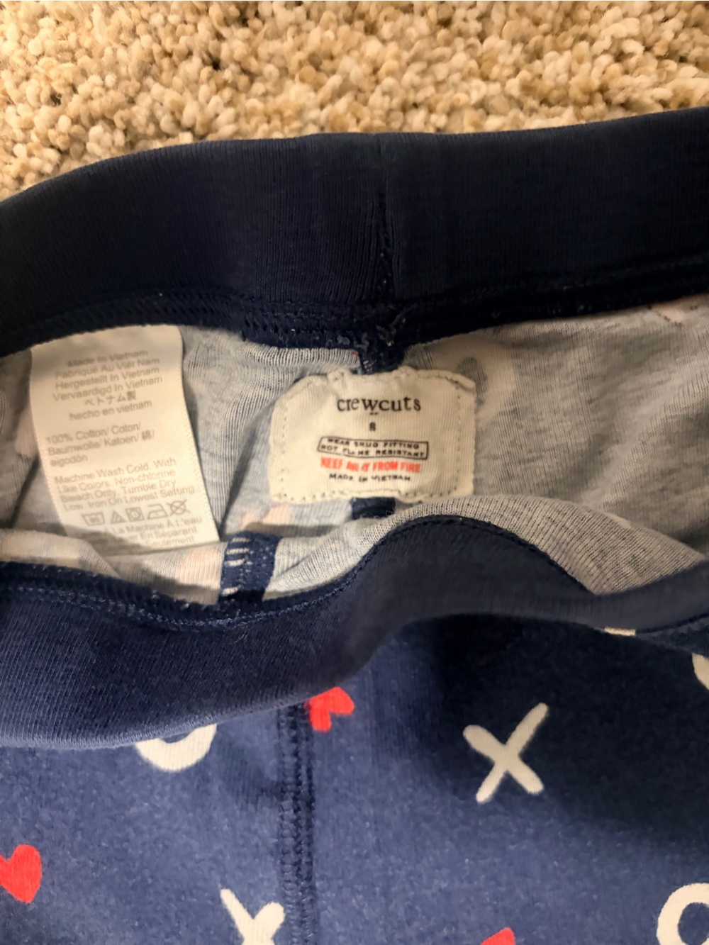 XO Pattern Pajama Set - Picture 9 of 15